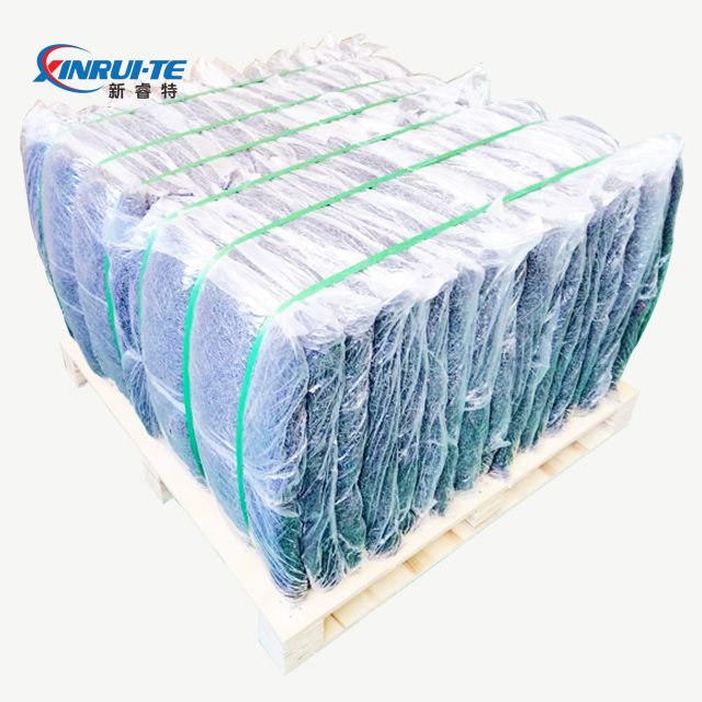 100 ٪ فيغن الكلي الأسود المنقوش من مادة البولي بروبيلين المنحنية